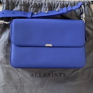 AllSaints | Captain Flap Crossbody Bag - Blue